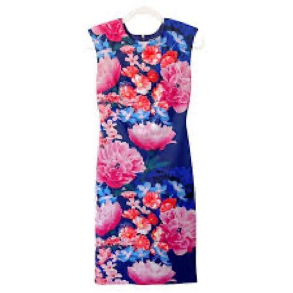 Vince Camuto Floral Pencil Dress - Women’s 14W - Picture 2 of 11